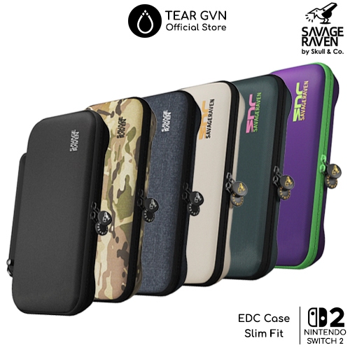 กระเป๋า EDC Savage Raven (Skull & Co) ให้การปกป้องที่ครอบคลุมสําหรับ Nintendo Switch 2