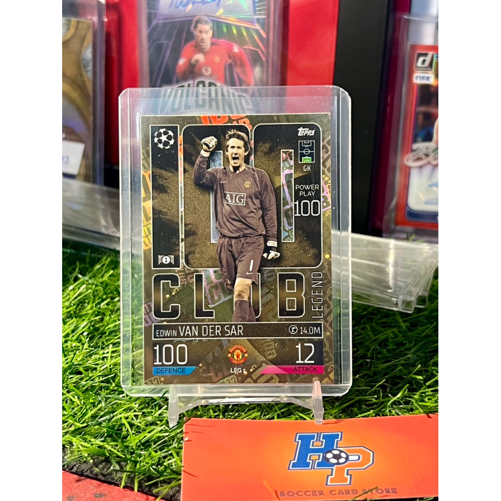 Van Der Sar 100 Club Topps Match Attax UCL 2023/24 การ์ดฟุตบอล