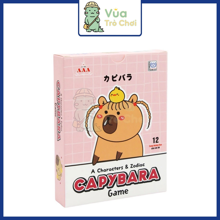 [LHT] Boardgame Capybara 12 Zodiac Character & Zodiac ของเล่นเด็กการ์ดเกม