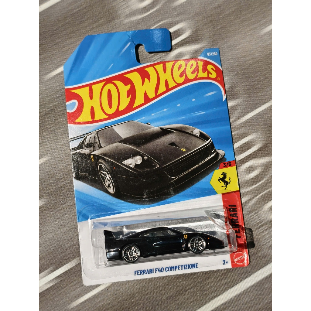 Hot Wheels Ferrari F40 รถโมเดล Competizione (สีดํา)