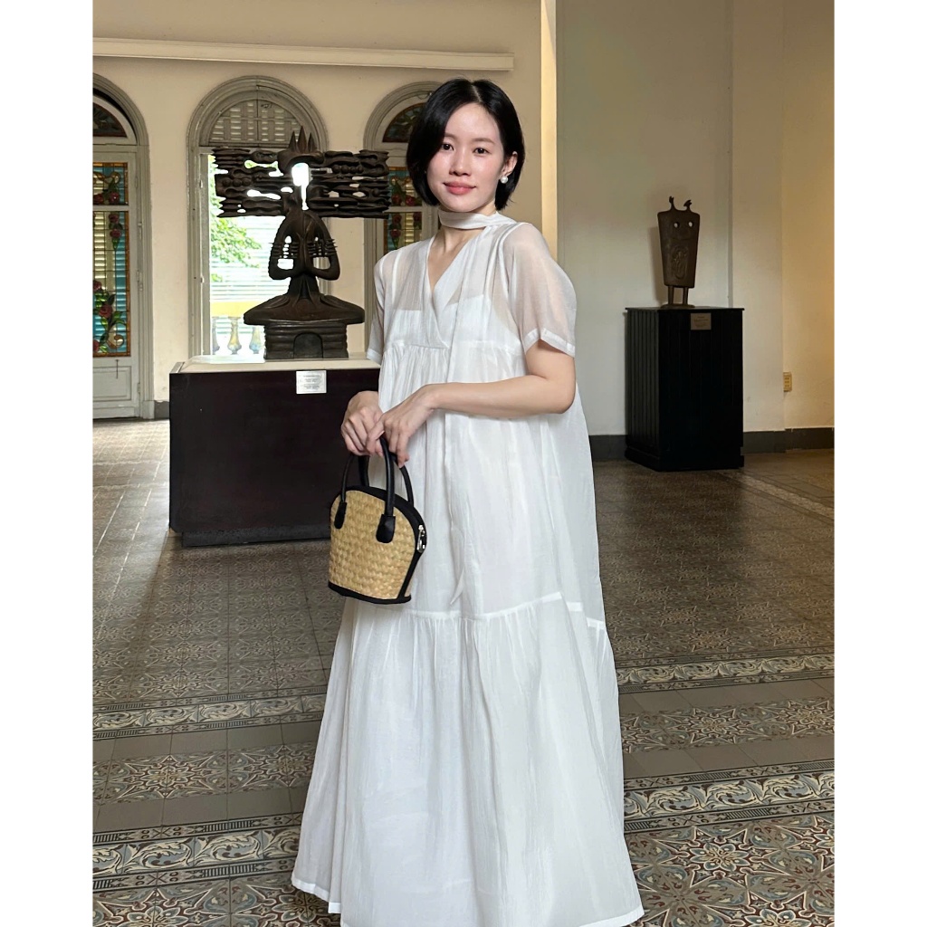 CLOUD - เดรสผ้าไหมบาน - osu