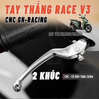 Tay thắng RACE V3 2 khúc CNC GH-RACING cho xe SHi 125/150/160, SH350i và SH300 - Phụ kiện, Phụ tùng xemay