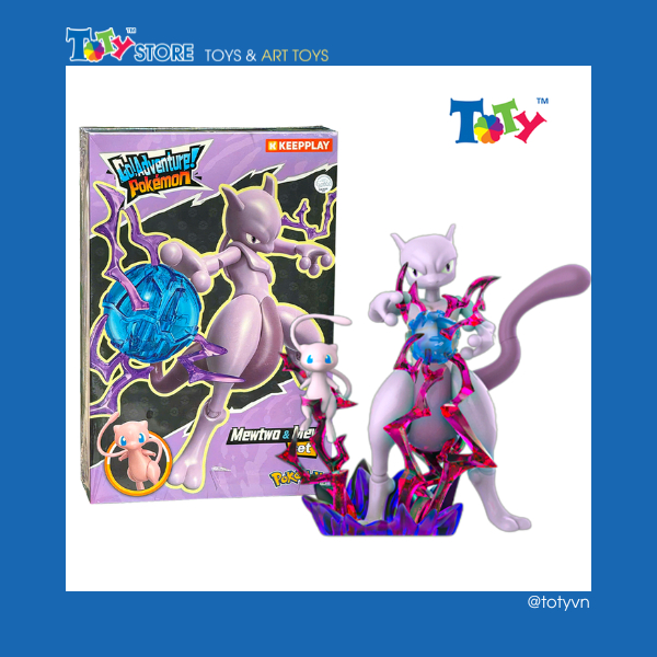 [GENUINE] โมเดล - Mew & Mewtwo - Keepplay - PP02