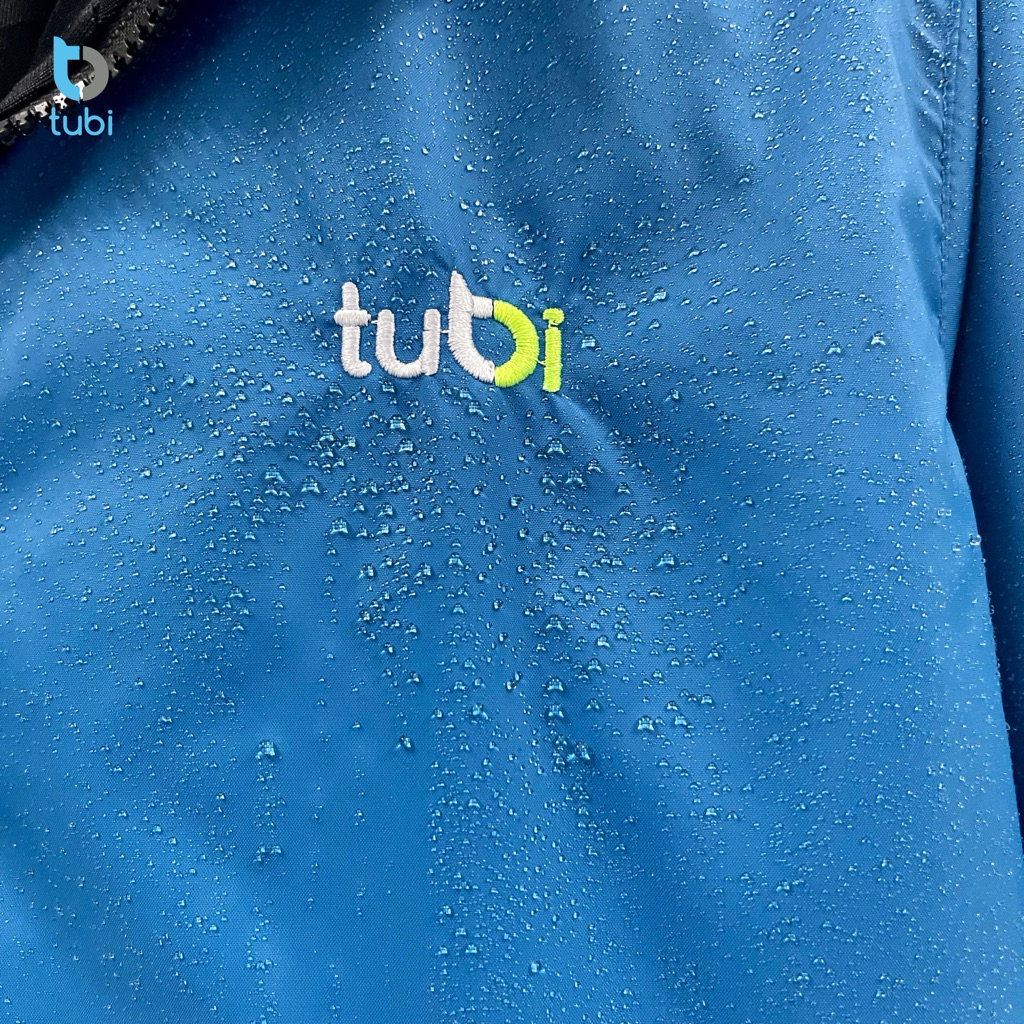 เสื้อแจ็คเก็ตกันน้ํา Tubi 2 ด้านพร้อมหมวกถอดได้หลายสีผ้าร่มชูชีพ