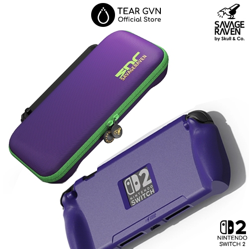 StandGrip ฝาหลังและชุดกระเป๋าถือ EDC Savage Raven สําหรับ Nintendo Switch 2