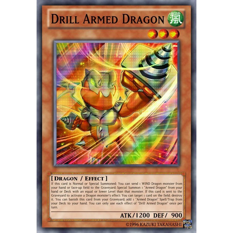 TGT Yugioh การ์ด Yugioh ของแท้ Drill Armed Dragon MZMU-EN030 Rare TCG UK