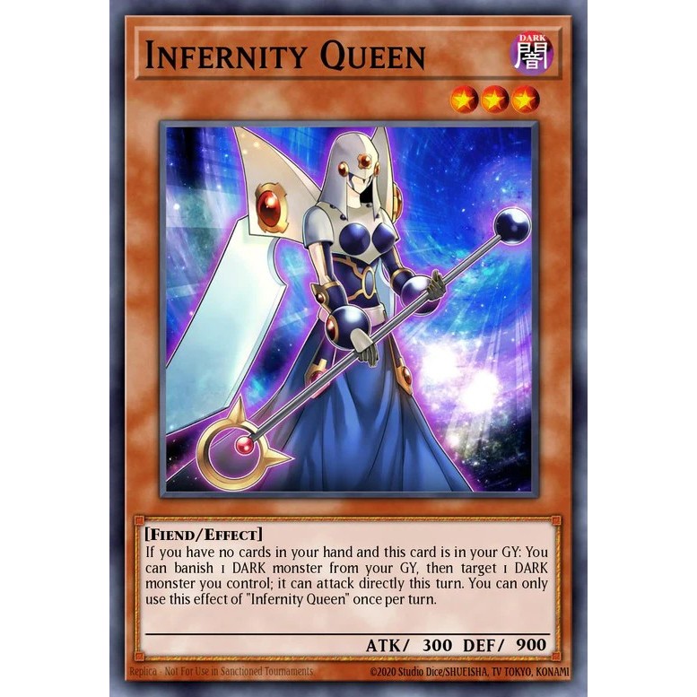 TGT Yugioh การ์ด Yugioh ของแท้ Infernity Queen MZMU-EN048 TCG UK