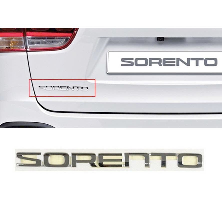 Sorento ตัวอักษรนูนสําหรับ Kia Sorento สติ๊กเกอร์ด้านหลัง - สติ๊กเกอร์ตัวอักษร Kia Sorento สําหรับ K