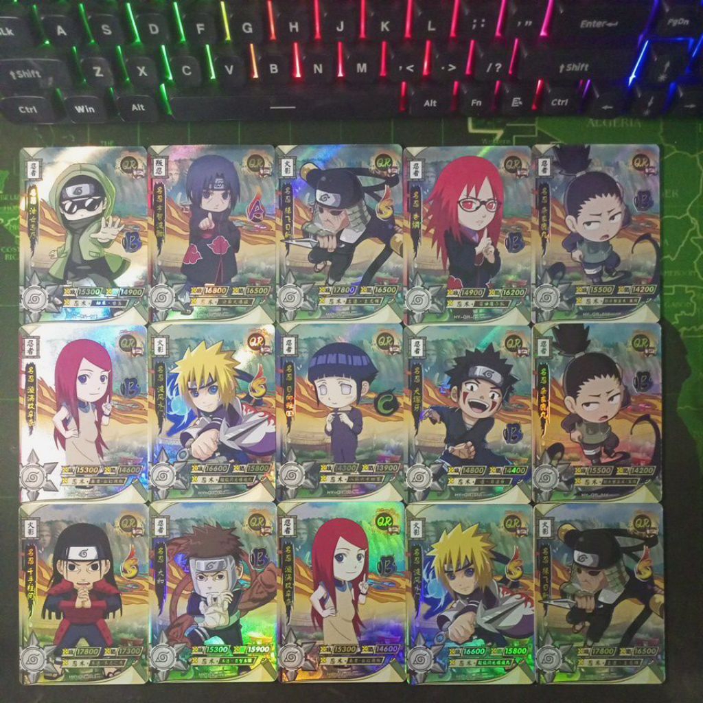 การ์ดนารูโตะ Chibi QR ระดับ Naruto Shippuden ใหม่