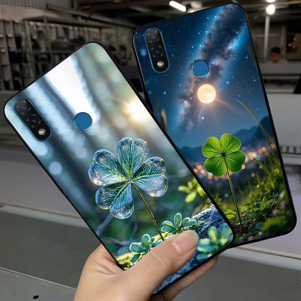 เคสสําหรับ vsmart Joy 2 Plus / Joy2+ พิมพ์ลายโคลเวอร์ 4 ใบนําโชค