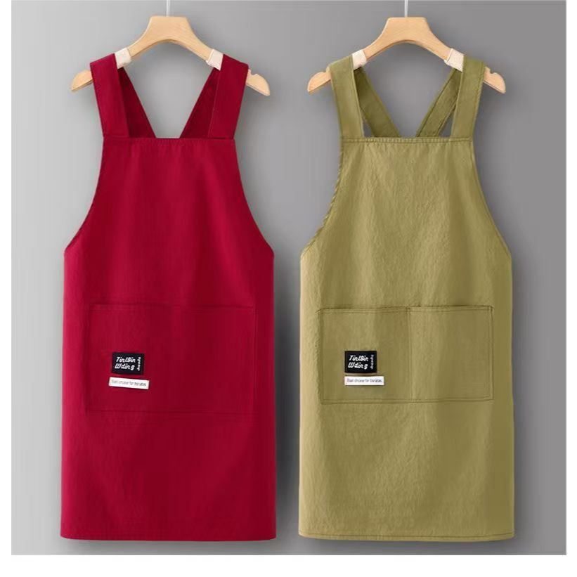 Mall ป้ายอินไลน์ ผ้ากันเปื้อนครัว PVC กันน้ํา ปกป้องเสื้อผ้าจากจาระบี