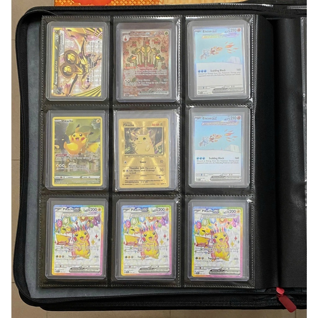 ของสะสม Toploader Binder - อัลบั้มที่ใส่การ์ด TCG Pokemon YugiOh Onepiece 2x2 3x3 4x3 มีซิป หนัง PU 