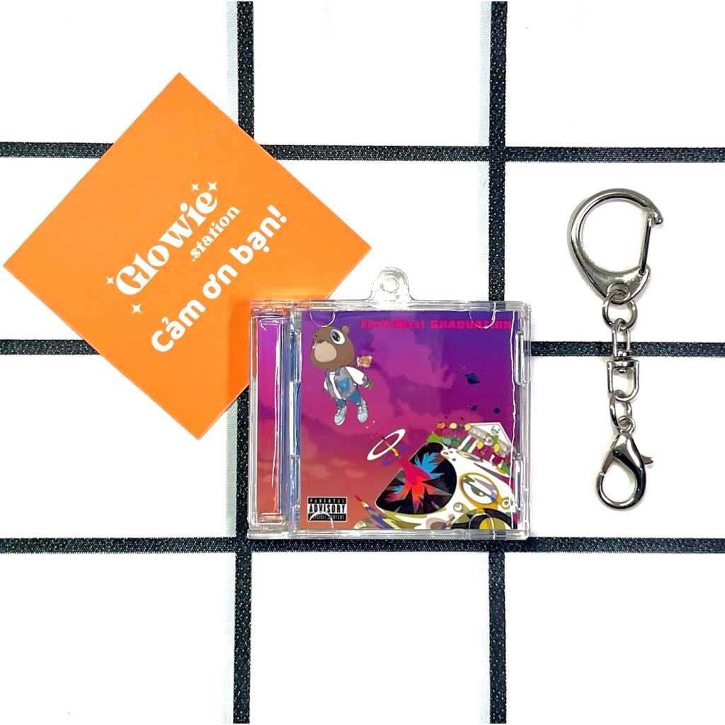 อัลบั้มซีดีขนาดเล็ก พวงกุญแจรับปริญญา - Kanye West มี NFC เพื่อสแกนลิงค์เพลง