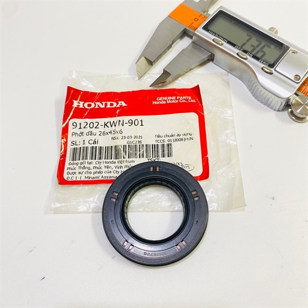 ซีลตัก Air Blade 26x45x6 ใช้สําหรับรถ Zin Honda หลายรุ่น - 91202KWN901