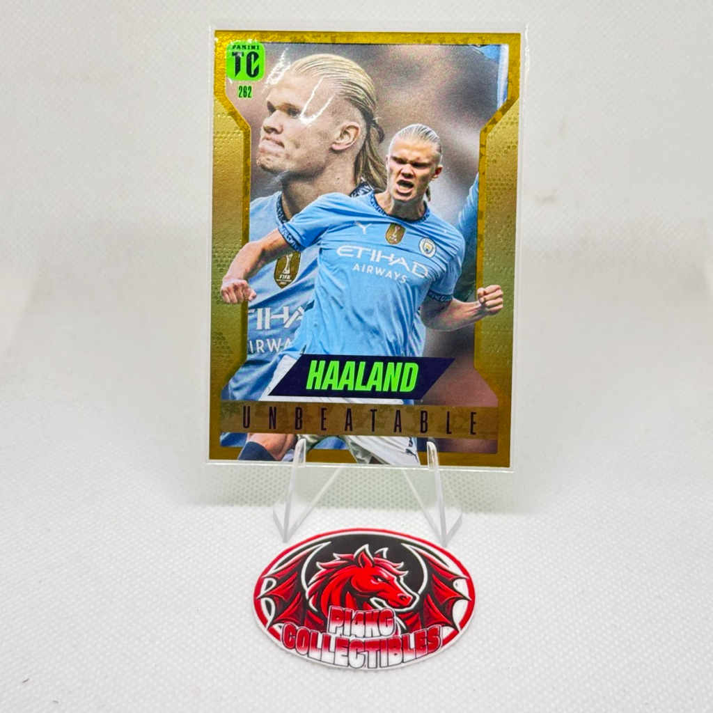 [SUPER RARE] Haaland Unbeatable Panini Player Card Top class 2024/25 (ฟรีการ์ดสุ่ม + toploader + แขน