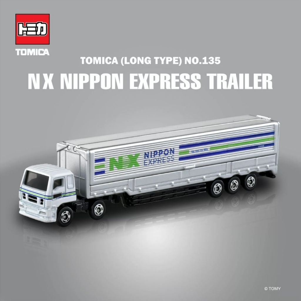 แท้ญี่ปุ่น Tomica Long No.135-4 Nippon Express Wing Trailer Truck รุ่น 1:64 Scale