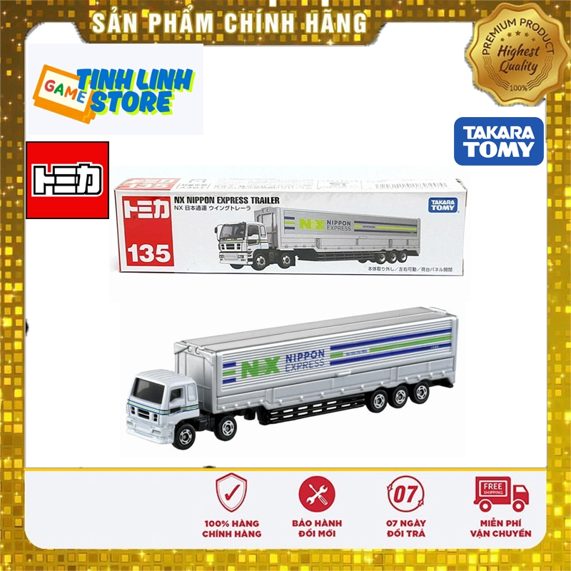 Tomica Long Car Model No.135 Nippon Express Wing Trailer - Scale 1:64 - ของแท้ Takara Tomy