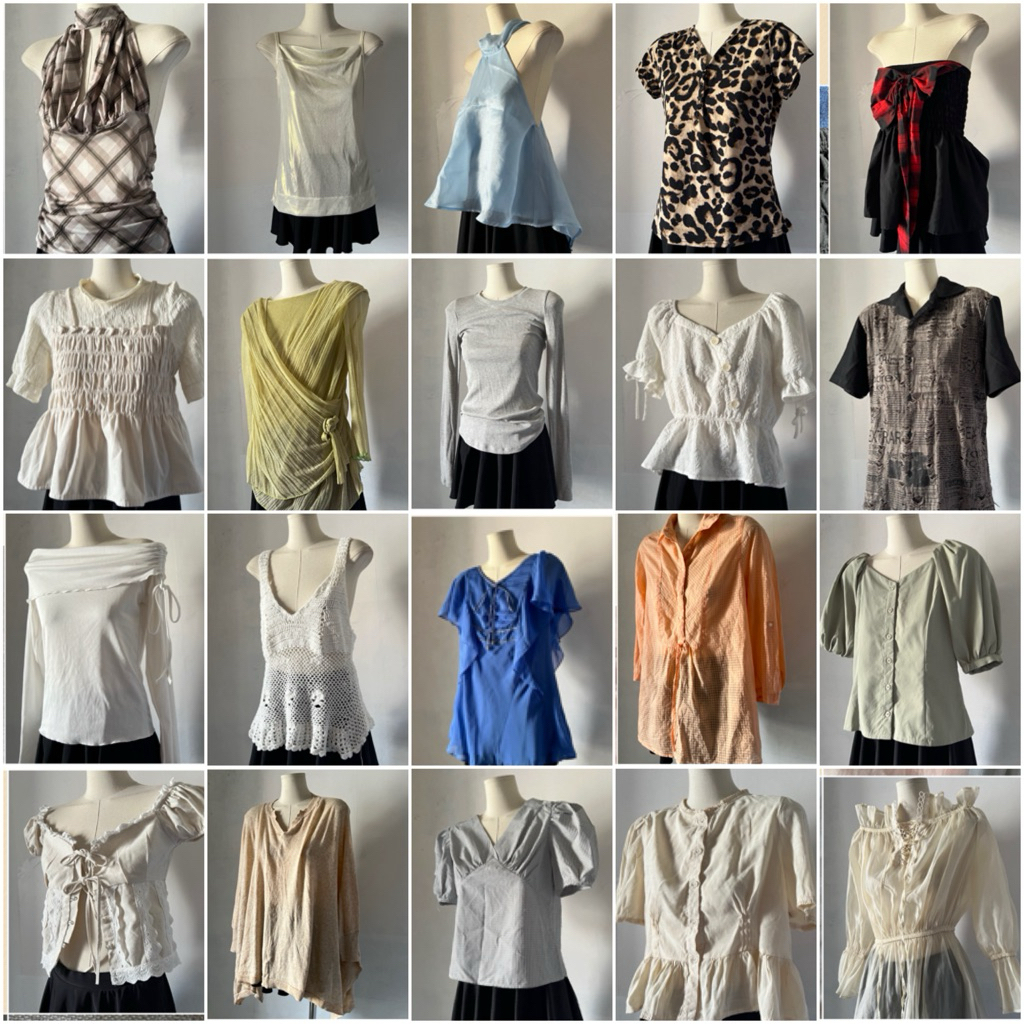 [10/04] ชุดสตรี 2hand y2k vintage japan korea shirt 2hand มือสอง 88 87 86 89 90 97 98 99 100