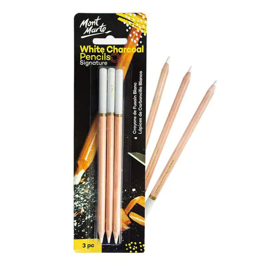 [TL ART STORE] - ชุดดินสอถ่านสีขาว MONT MARTE / Mont Marte 3 ชิ้น