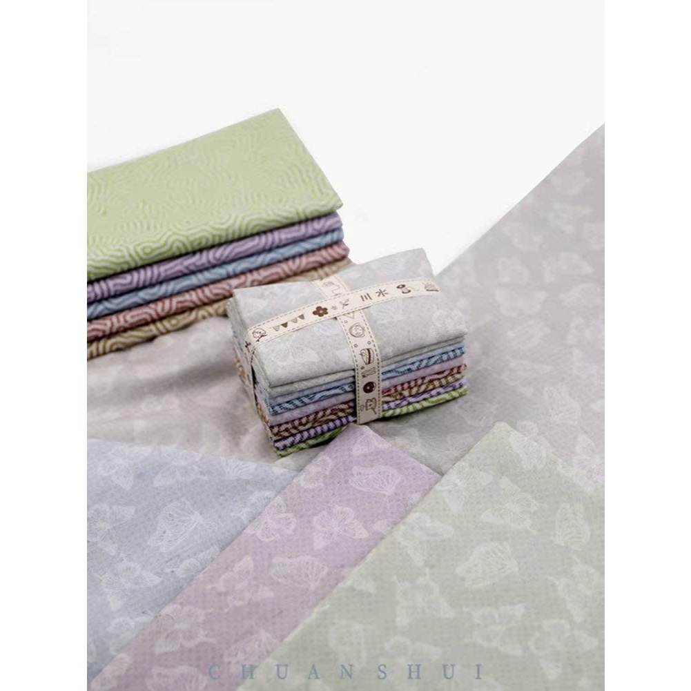 CS23-46 ผ้าผีเสื้อลายดอกไม้โลลิต้าบุคลิกลึกลับ - ผ้าคอตตอน 100% - Chuanshui - กว้าง 1m5