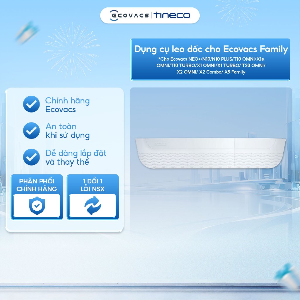 อุปกรณ์ปีนลาดชันสําหรับ Ecovacs NEO+/N10/N10 PLUS/T10 OMNI/X1e OMNI/T10 TURBO/X1 OMNI/ T20 OMNI/ X2 