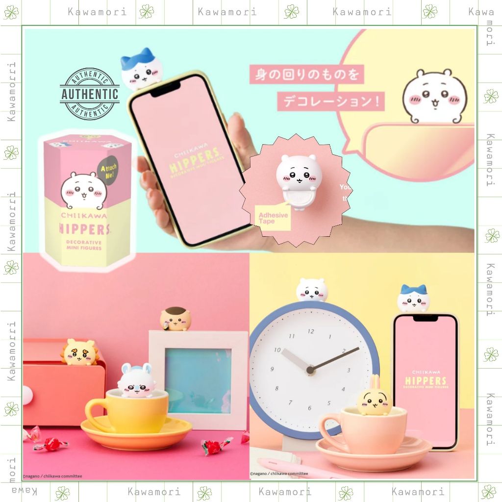 Blind Box Chiikawa Hippers สติ๊กเกอร์โมเดลสําหรับโทรศัพท์ แท็บเล็ต แล็ปท็อป