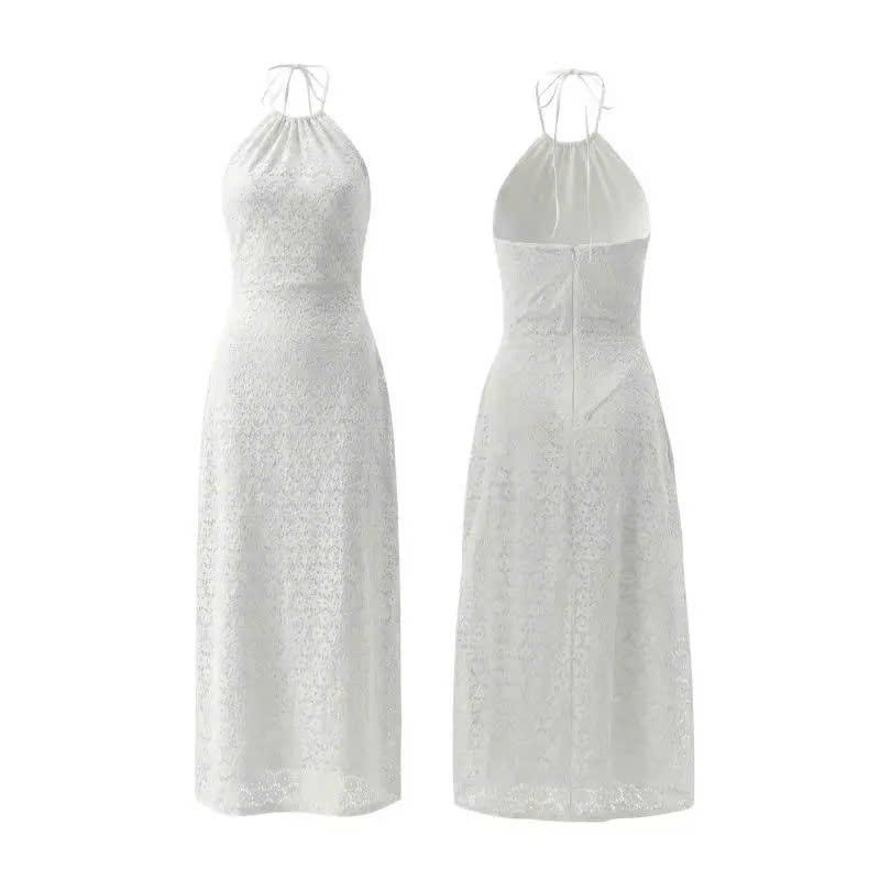 [เสื้อ Odd] Thanh Hoa Ao Dai - TET Ao Dai ดีไซน์คล้องคอทําจากลูกไม้ลายดอกไม้คุณภาพสูง