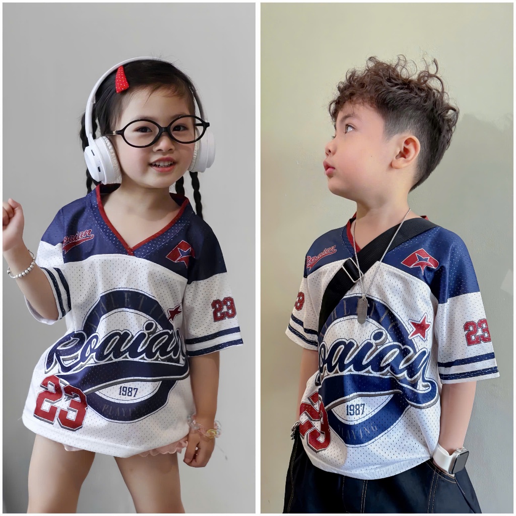 Roaian-kids Shirt (odd No pants) Mesh No. 23 สําหรับเด็กชายและเด็กหญิง เย็นสบาย