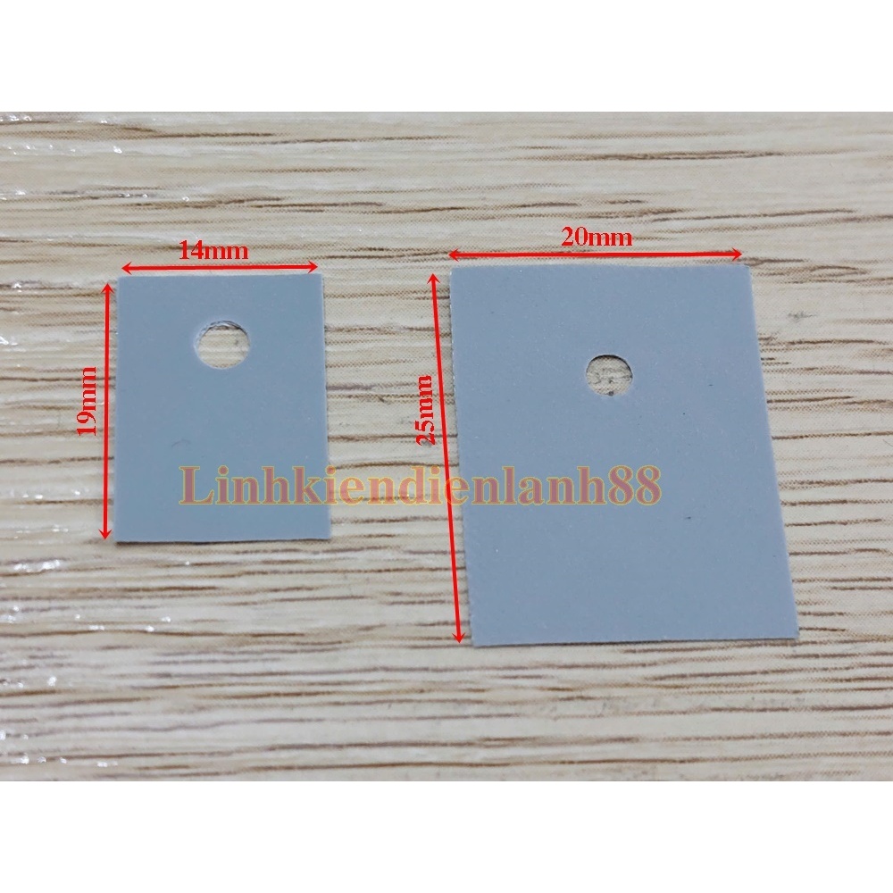 (20C) ซับในปะเก็นหุ้มฉนวน TO-220 14x19 มม. และ TO-3p 20x25 มม. ใหม่