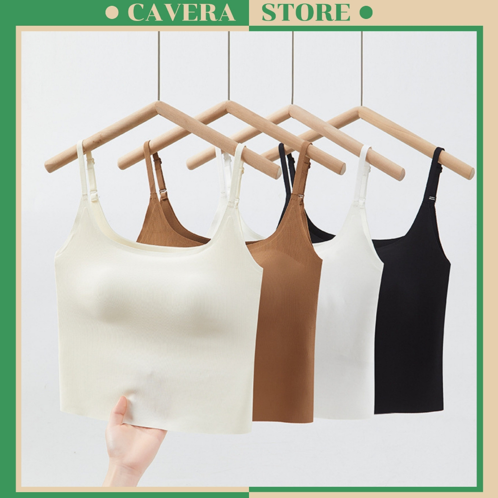 ผู้หญิง 2-Strap Seamless Seamless Seamless Seamless Smooth Bra, Anti-Slip และ Flattering Bra CAVERA 