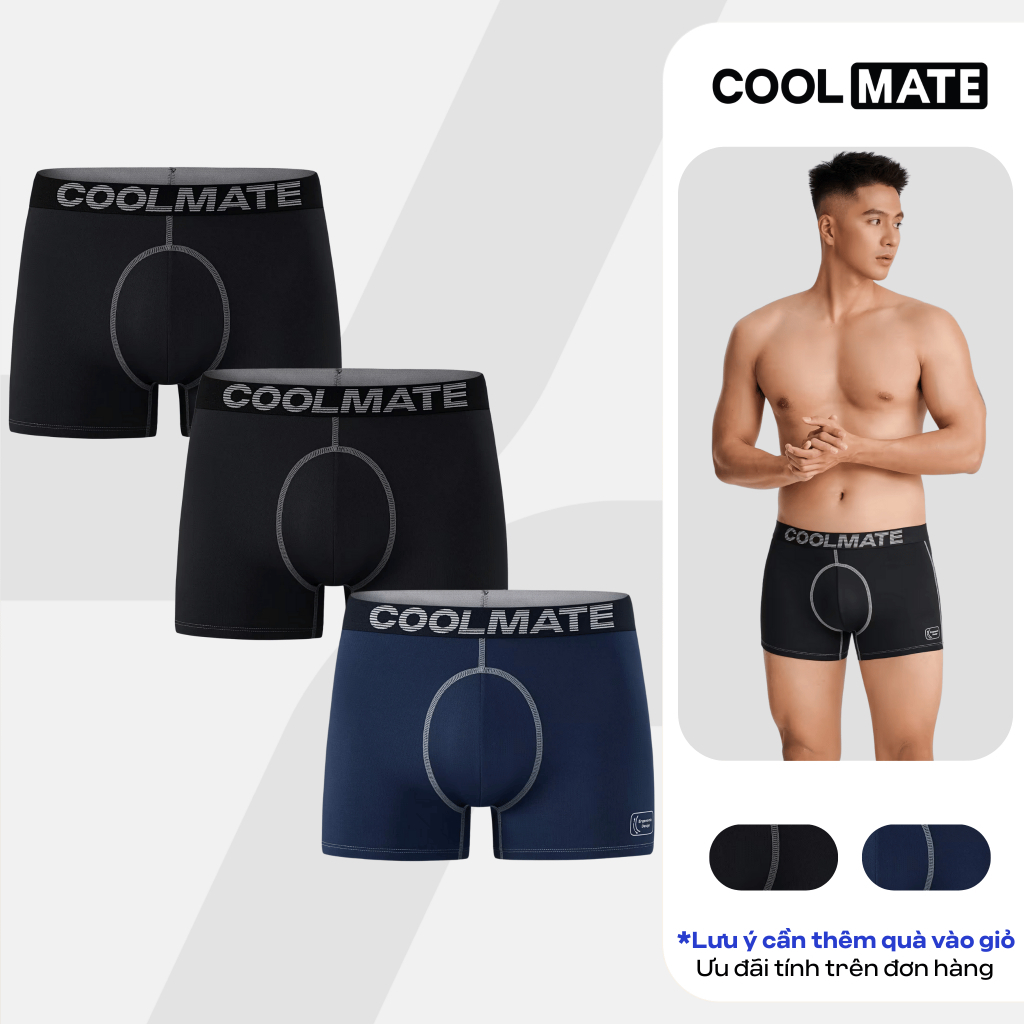 [VOUCHER 25% BUY 3 แถม 1 ฟรี]Combo of 3 กางเกงชั้นในชาย ErgoFit นุ่ม ลดการเสียดสี เพิ่มประสิทธิภาพกา