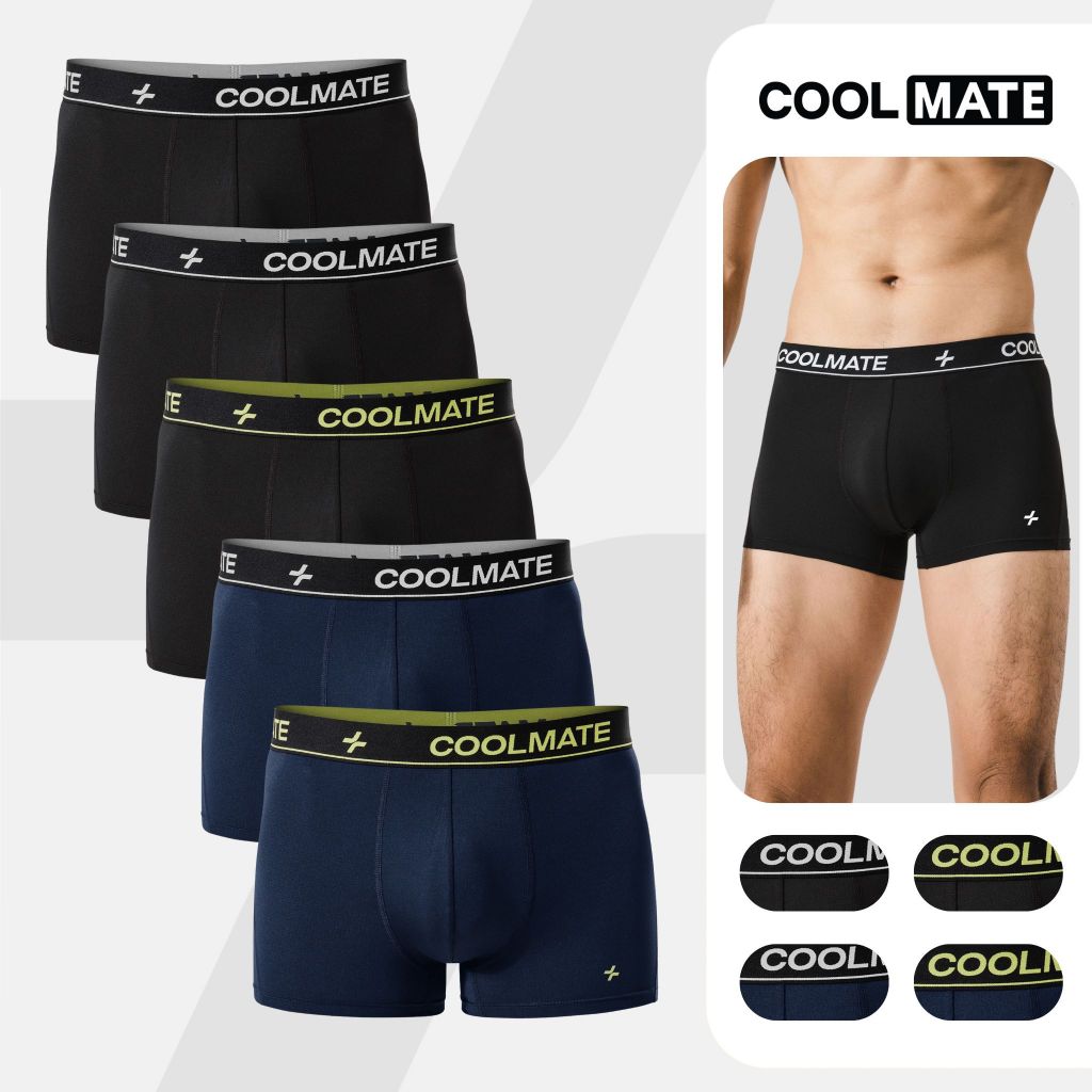 [VOUCHER 25% BUY 5 แถม 1]Combo of 5 Mens Trunk AirMax Mesh Lingerie Cool, Quick Dry, Elastic - Coolm