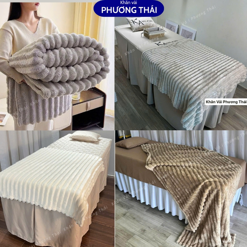 ผ้าห่มสปา ผ้าห่มสปาขนกระต่ายสุดนุ่ม ชุด 1 - ขนาด 1,1x2ม