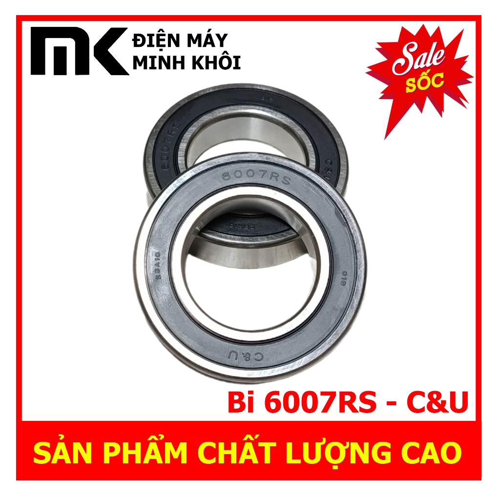 แบริ่ง - แบริ่งแท้ 6007RS - C&U สําหรับเครื่องยนต์ มอเตอร์...