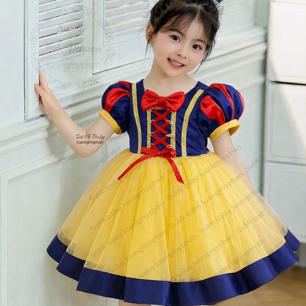 [ สินค้าคุณภาพสูง ] Helloween Snow White ชุดเจ้าหญิงสําหรับทารก [แถมหมุด] - ชุดเจ้าหญิง Snow White