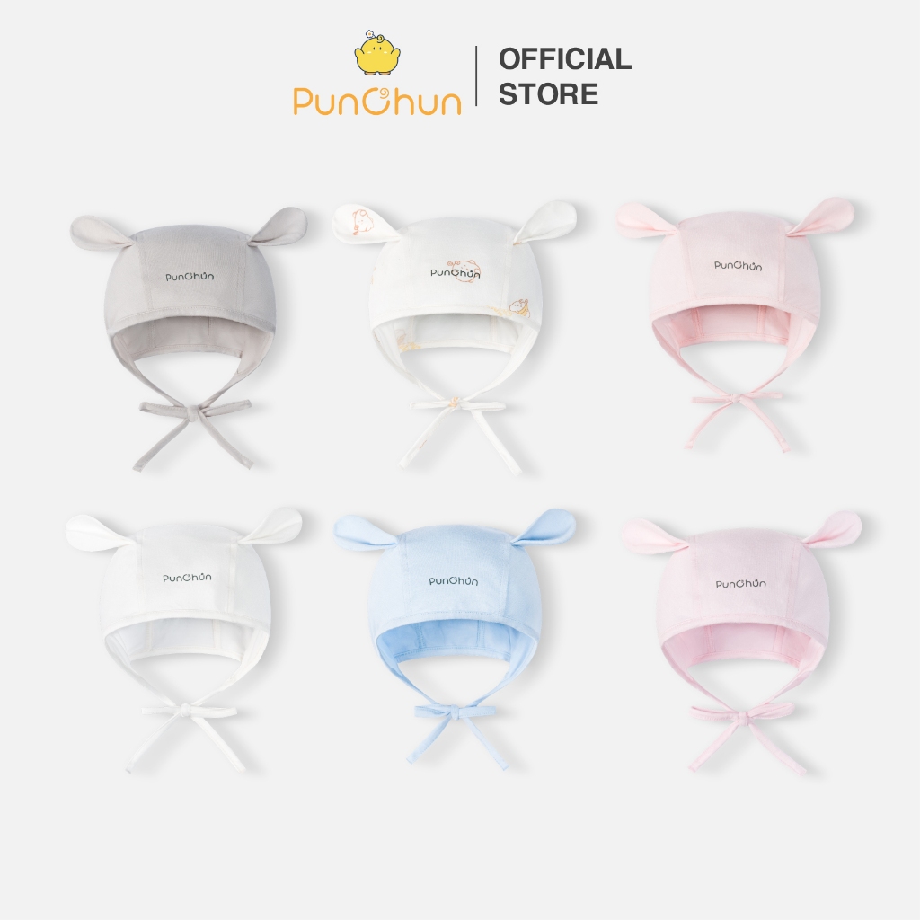 [Punun 0-6M] หมวกหูสัตว์ Punchun Cup ทําจากวัสดุฤดูใบไม้ผลิและฤดูร้อนสําหรับทารกทารกแรกเกิด