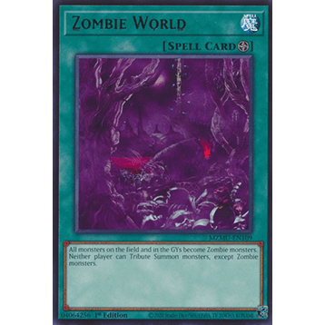 [Yugioh Funny Shop] การ์ด 1 ใบ MZMU-EN109 Zombie World R