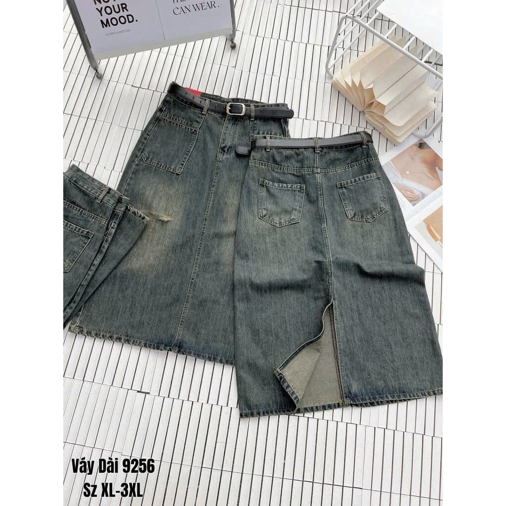 LONG JEAN SKIRT 9256