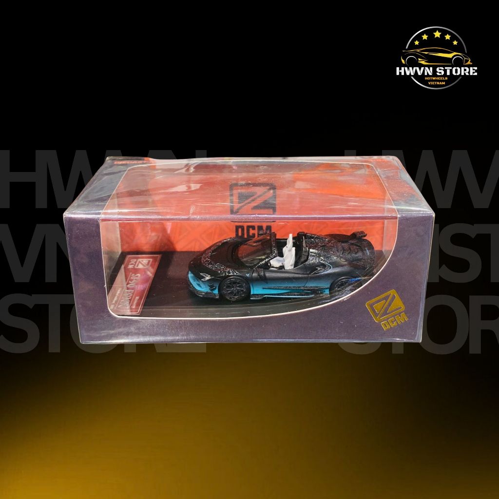 Ferrari SF90 F9XX รถโมเดล Mansory Mica Box สีน้ําเงินเข้ม (DCM)