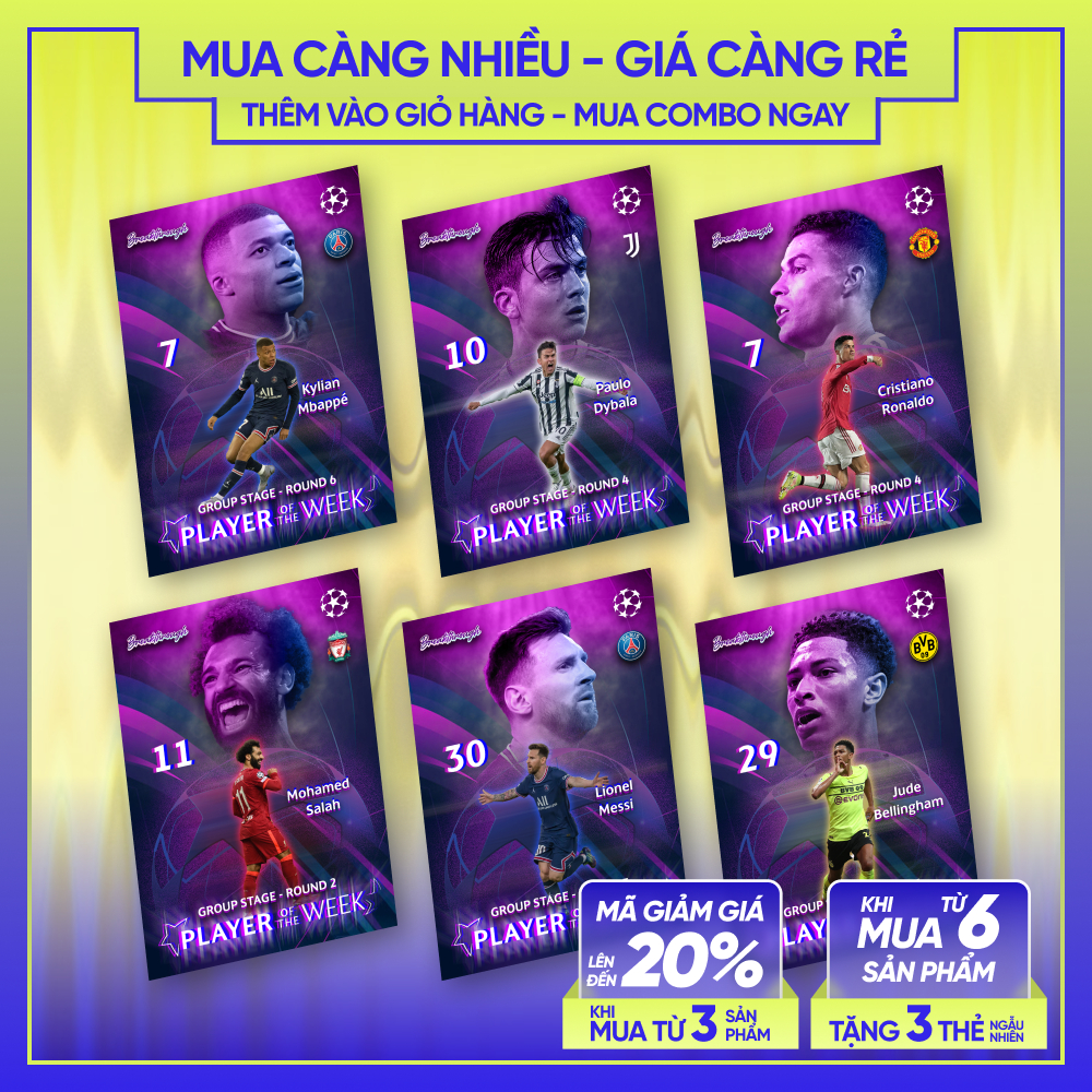 ผู้เล่นที่ 21-22 ของ THE WEEK | การ์ดนักฟุตบอล SKYLLECTA | Messi Ronaldo Salah Mbappe Modric Reus Dy