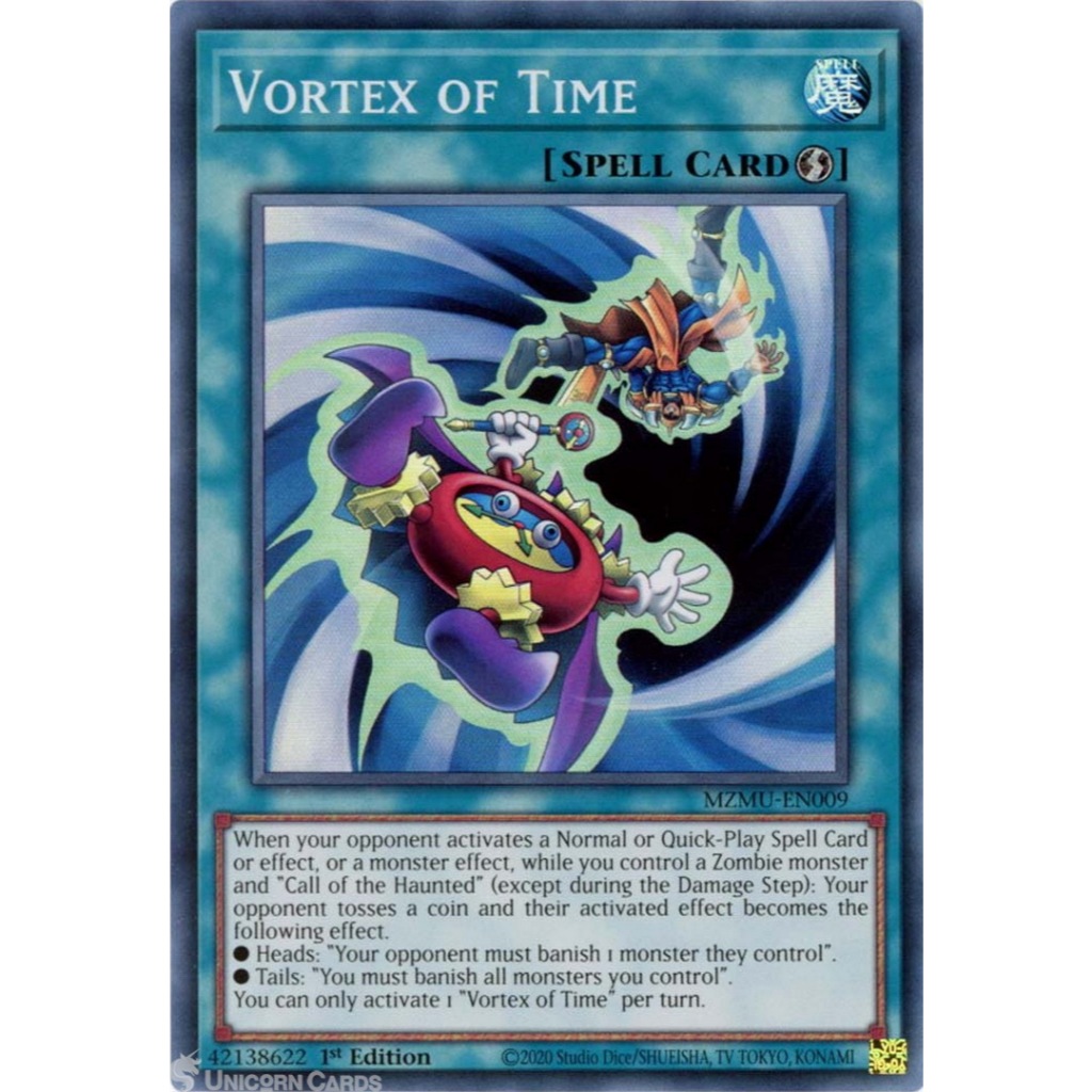 [KW2 Yugioh]* [EN-UK] การ์ด MZMU-EN009 Vortex of Time : Super Rare 1st Edition