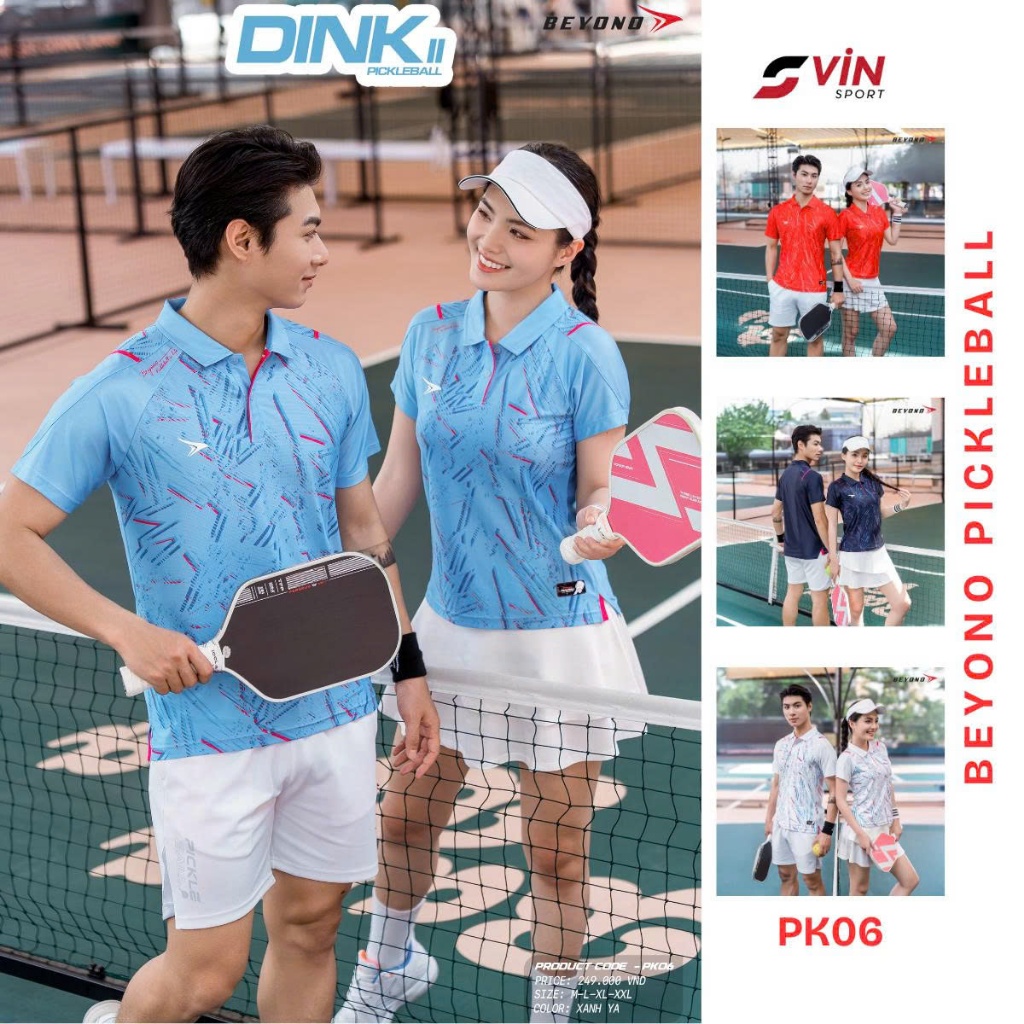 Beyono Dink PK06 เสื้อโปโลกีฬาแฟชั่นบุรุษ/หญิง - Vin Sport