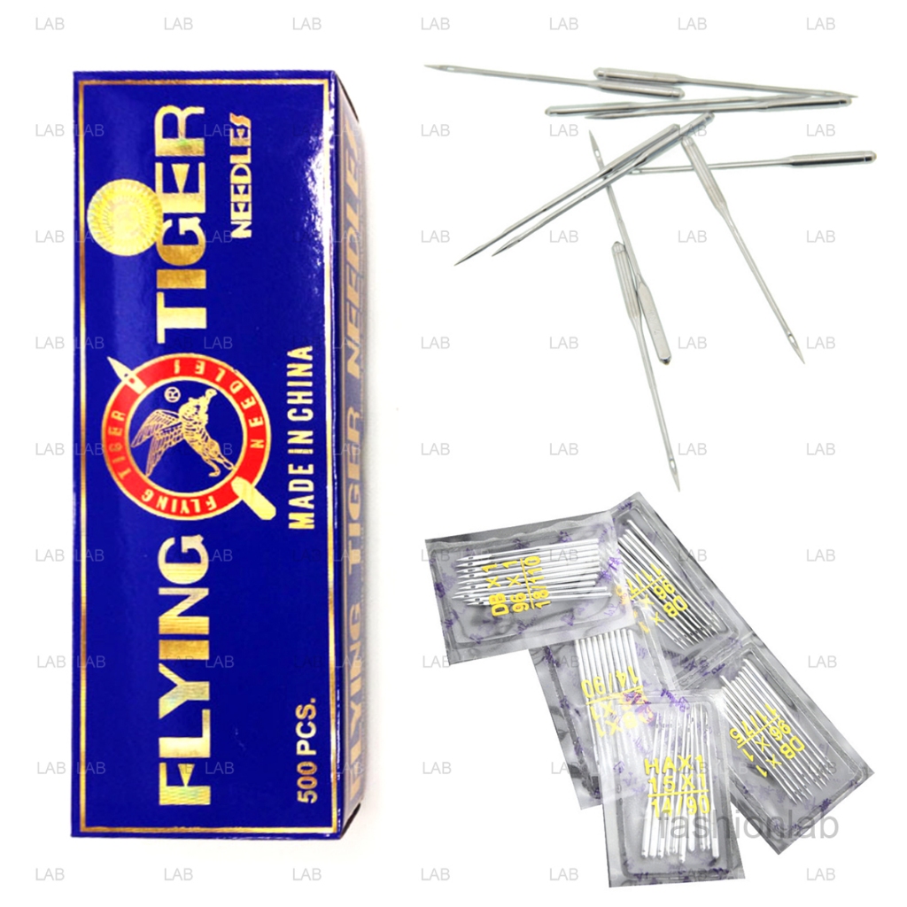 เข็มจักรเย็บผ้าในครัวเรือนและอุตสาหกรรม Flying Tiger ( blister)