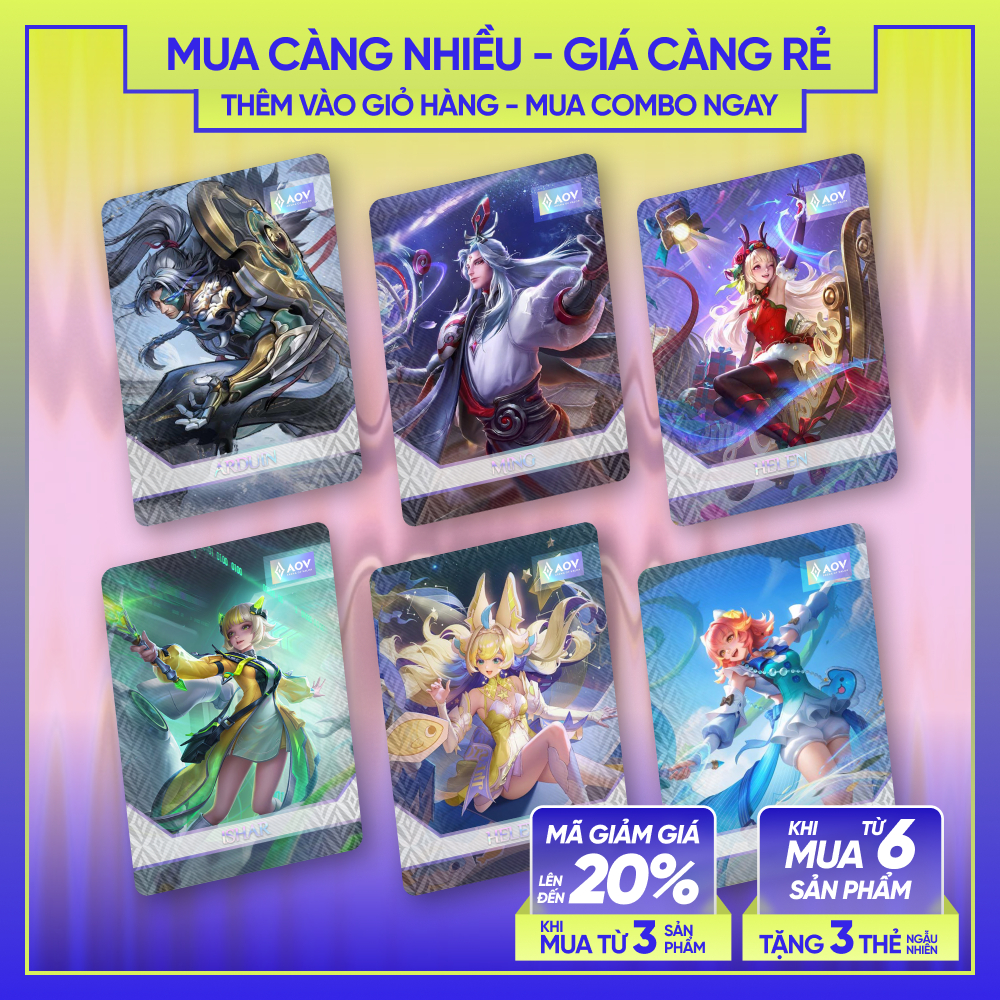 ดีที่สุดของ AOV | Ishar Helen Arduin Ming | LIEN QUAN MOBILE CORNERED CARD - ARENA OF VALOR SP
