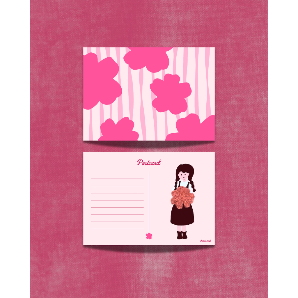 โปสการ์ดการ์ดอวยพร Bloom สําหรับผู้หญิงโดย Cho Vui Craft