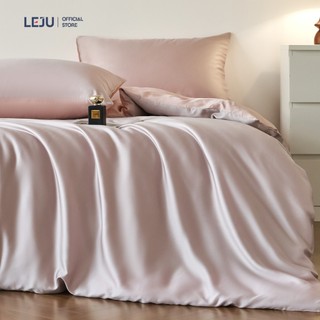 Bộ Chăn Ga Gối 4 Món Vải Giặt Nước HOME LEJU Cao Cấp Set Ga Giường Drap Bo Chun Mùa Hè Chăn Và Gối