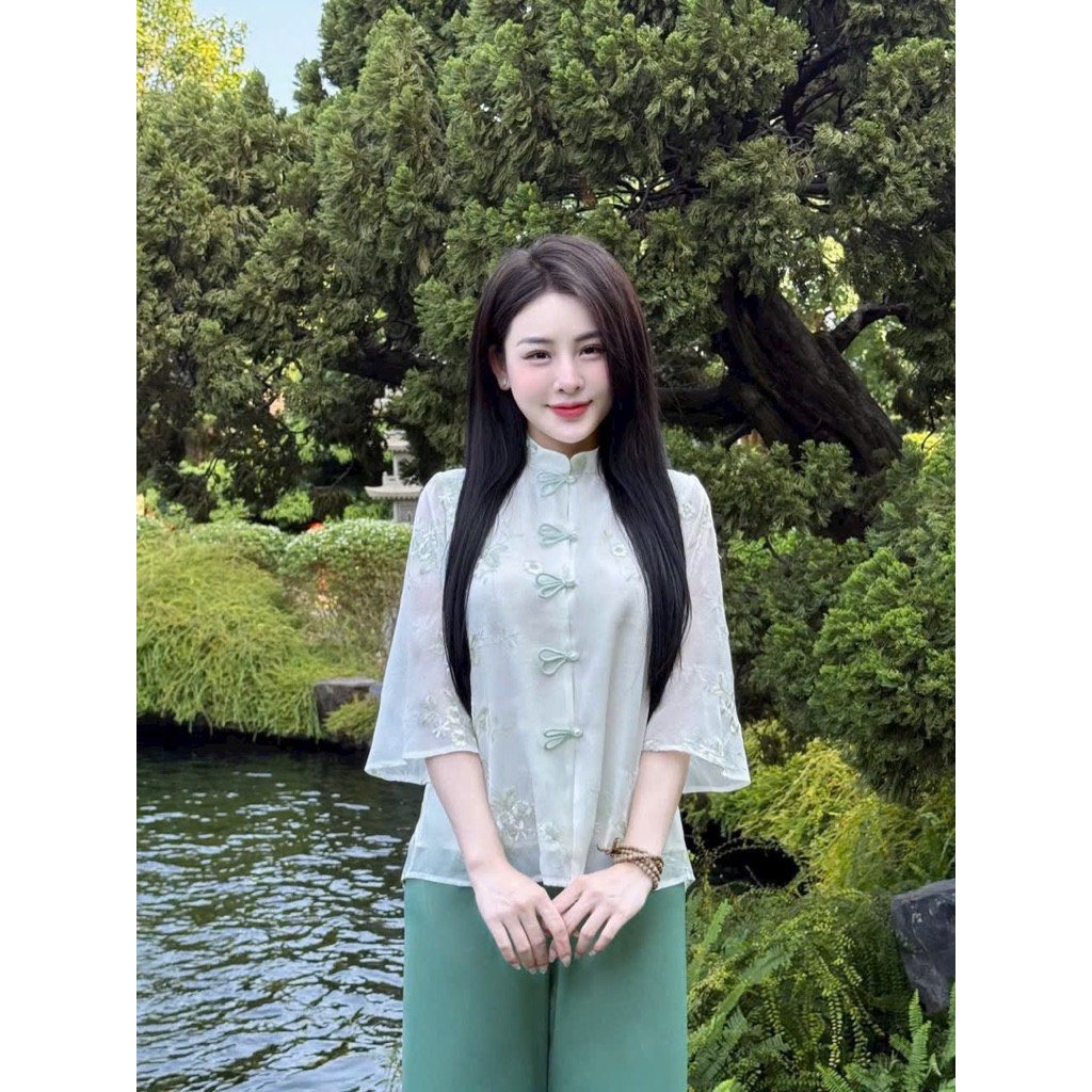 228BH936 ชุดธรรมะสําหรับไปวัด - HA.HI สวมใส่