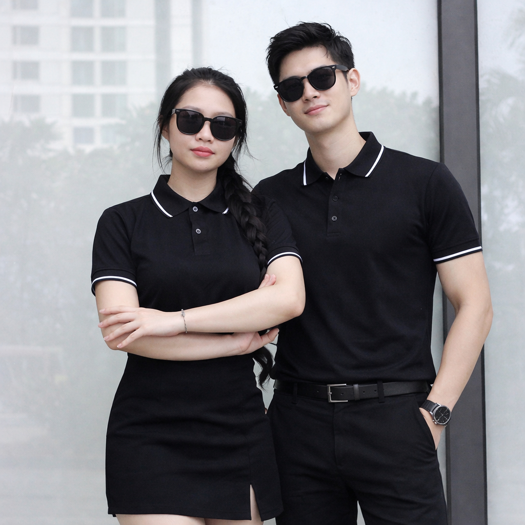 Andromeda Sesame Crocodile กีฬาคอปกเสื้อยืดสีดําสีขาวลายผู้ชายผู้หญิงชุดเสื้อโปโล