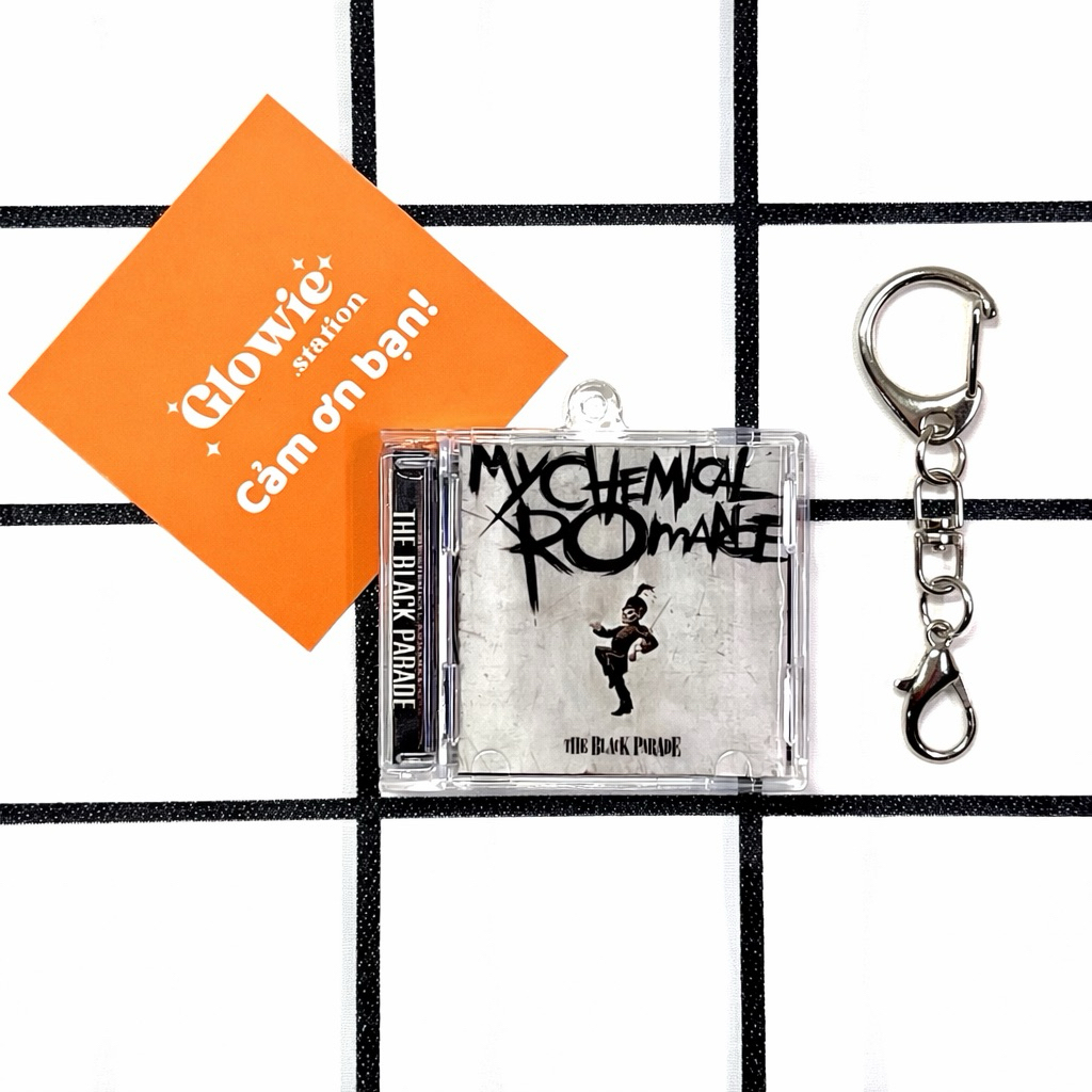 อัลบั้มทํามือ The Black Parade - พวงกุญแจ My Chemical Romance พร้อมลิงค์เพลง NFC scans