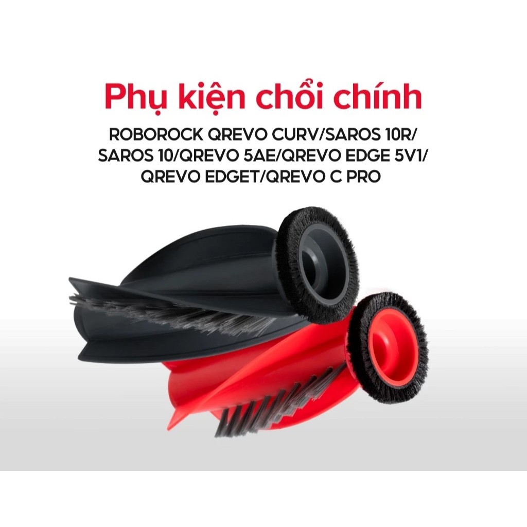 อุปกรณ์แปรงหลักสําหรับเครื่องดูดฝุ่นหุ่นยนต์ Roborock Qrevo Curv 2 Pro/Sros 10R/Saros 10/Qrevo 5AE/Q
